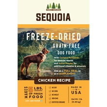 Sequoia Chicken Freeze-Dried Dog Food (1 lb. Bag Makes 5 lbs. of Food When Hydrated)